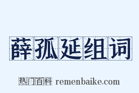 薛孤延组词是什么意思的图片